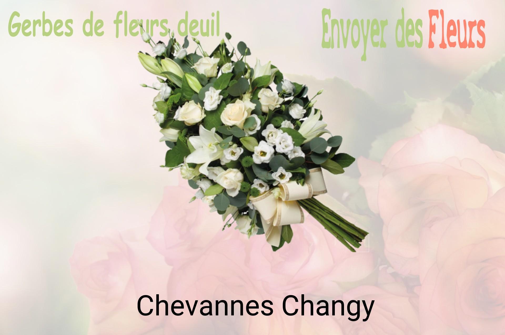 Gerbe de fleurs de deuil livrée à Chevannes-Changy